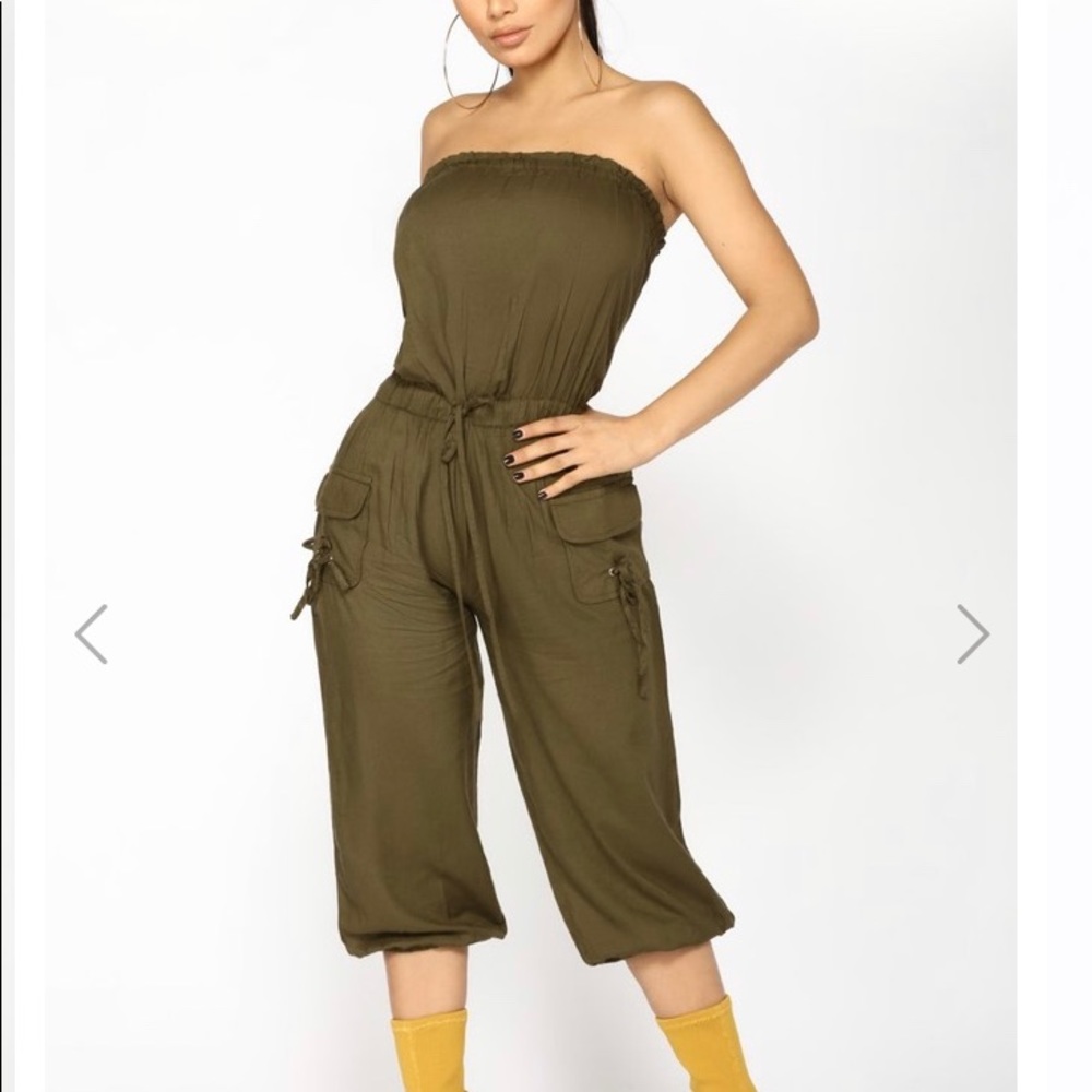 Green Olive Jumpsuit